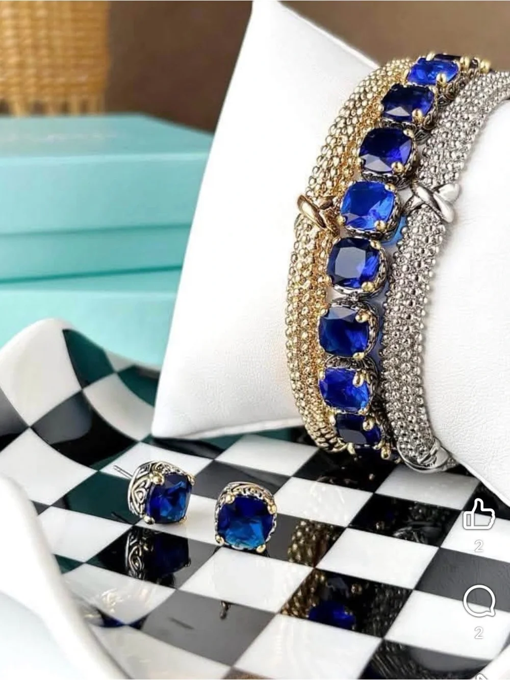 Park Lane Baby Signature “Sapphire” Earrings! BNIB!! Gorgeous!